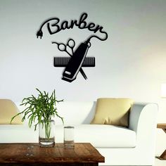 Монограма- Barber 50*50см