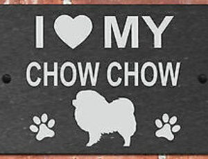 Табличка I love my chow chow 20*25см