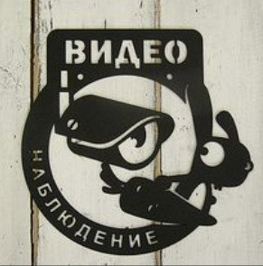 Табличка Відеоспостереження 25см