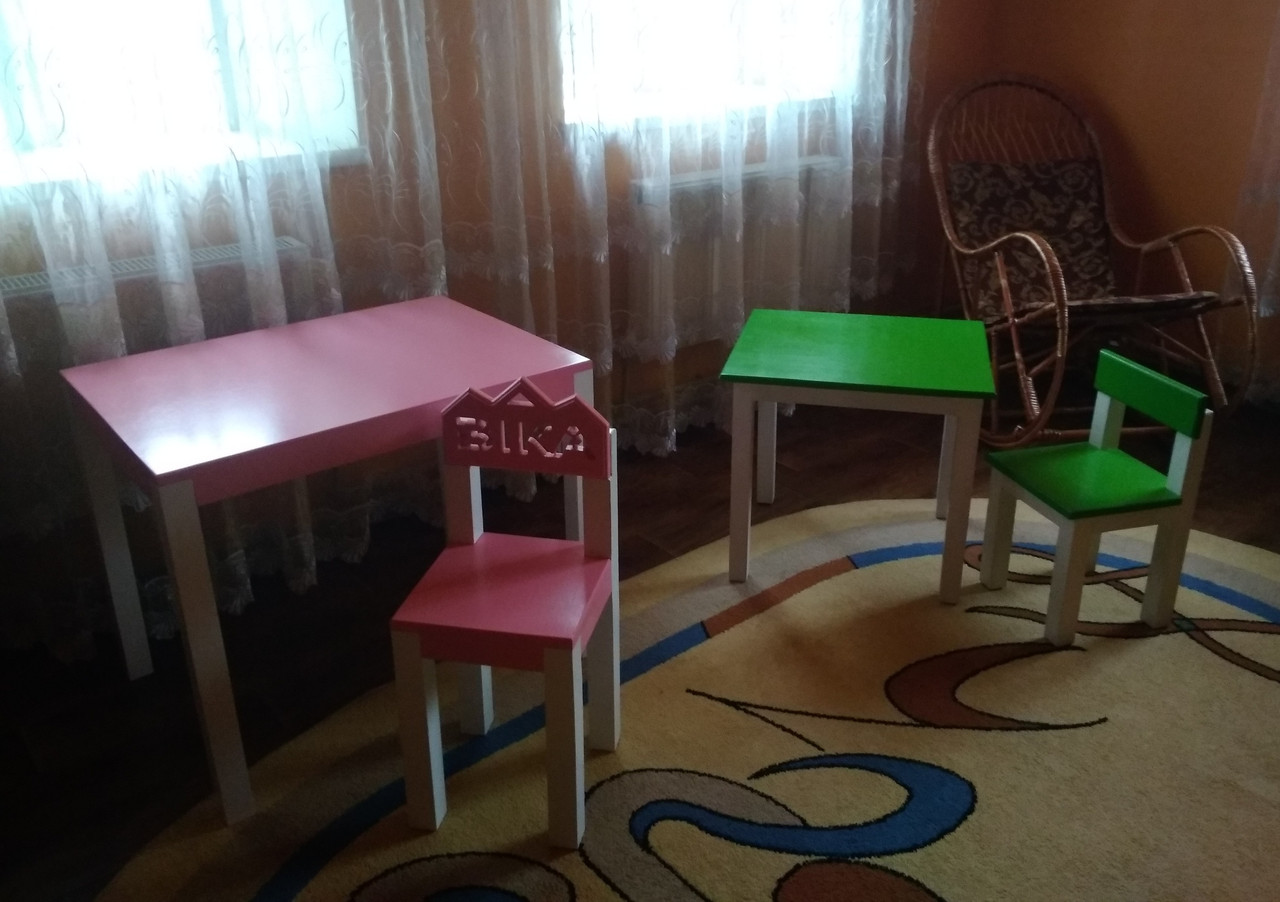 Дитячий стіл та стілець 2 Дитячий стіл та стілець - Зображення 2