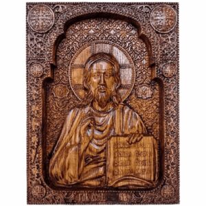 Ікона Господь Спаситель різьблена