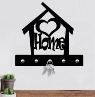 Ключниця настінна BLACK House 35*40см 1 Ключниця настінна BLACK House