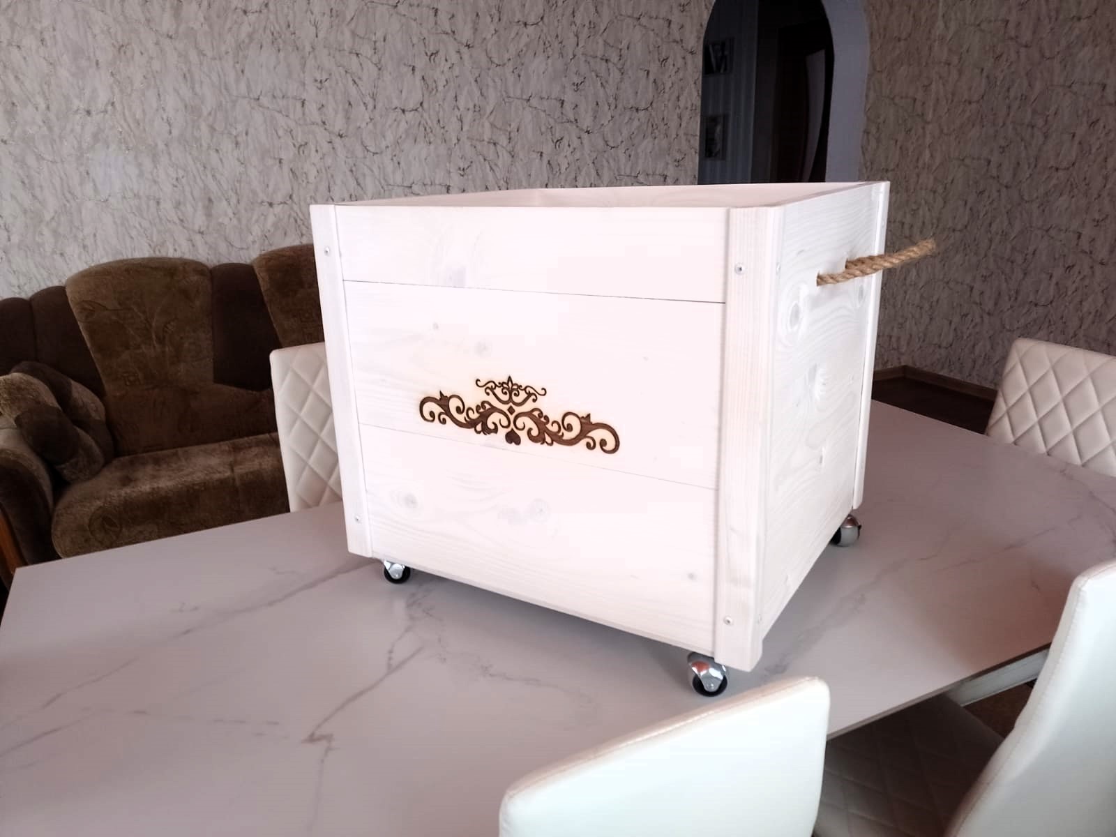 Ящик для дров под камин 60*50*50см 1 ящик для дров под камин на заказ